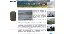 Desktop Screenshot of island-lexikon.de