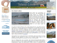 Tablet Screenshot of island-lexikon.de
